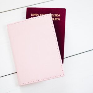 Etui na paszport - różowe
