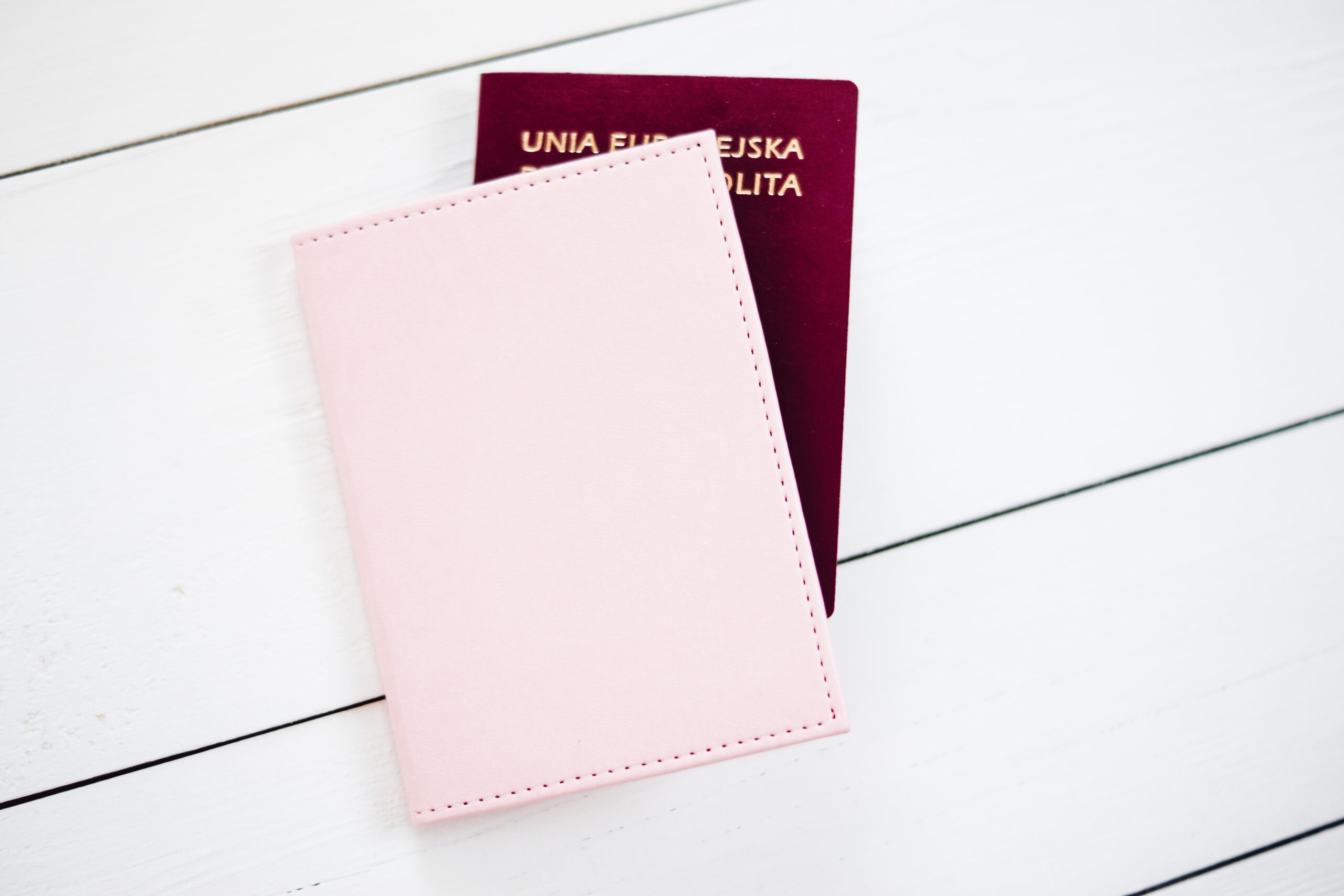 Etui na paszport - różowe