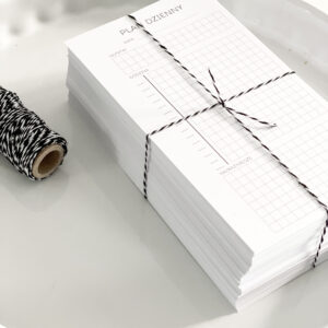 Wkład plannerowy Planner Dzienny 9,5x17 cm do organizerów