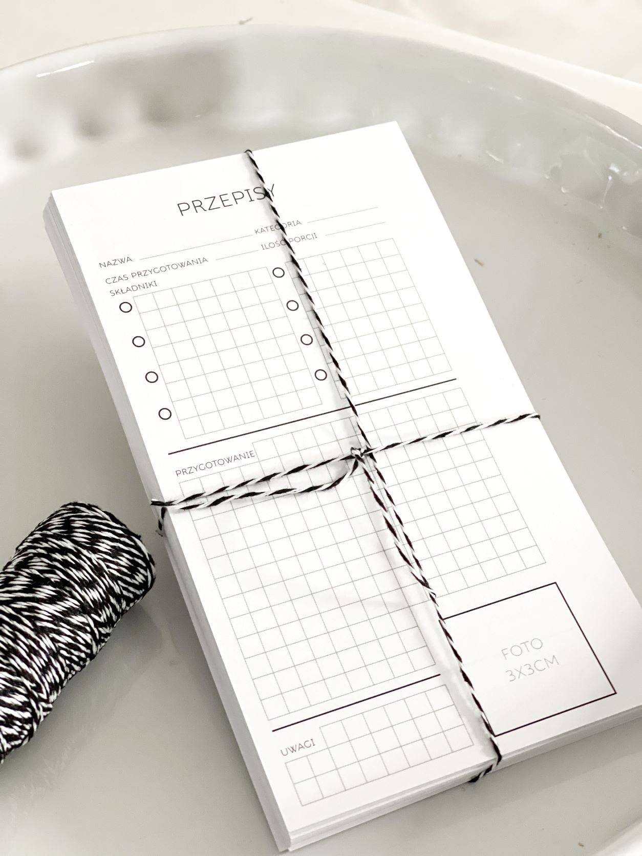 Wkład plannerowy Przepisy - 9,5x17 cm do organizerów - obrazek 2