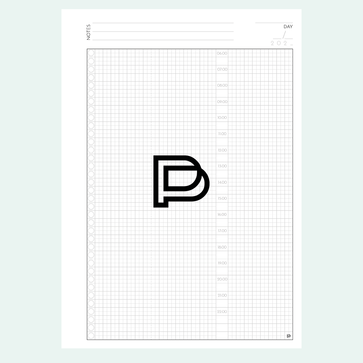 Planner dzienny A5 - wkład do organizerów