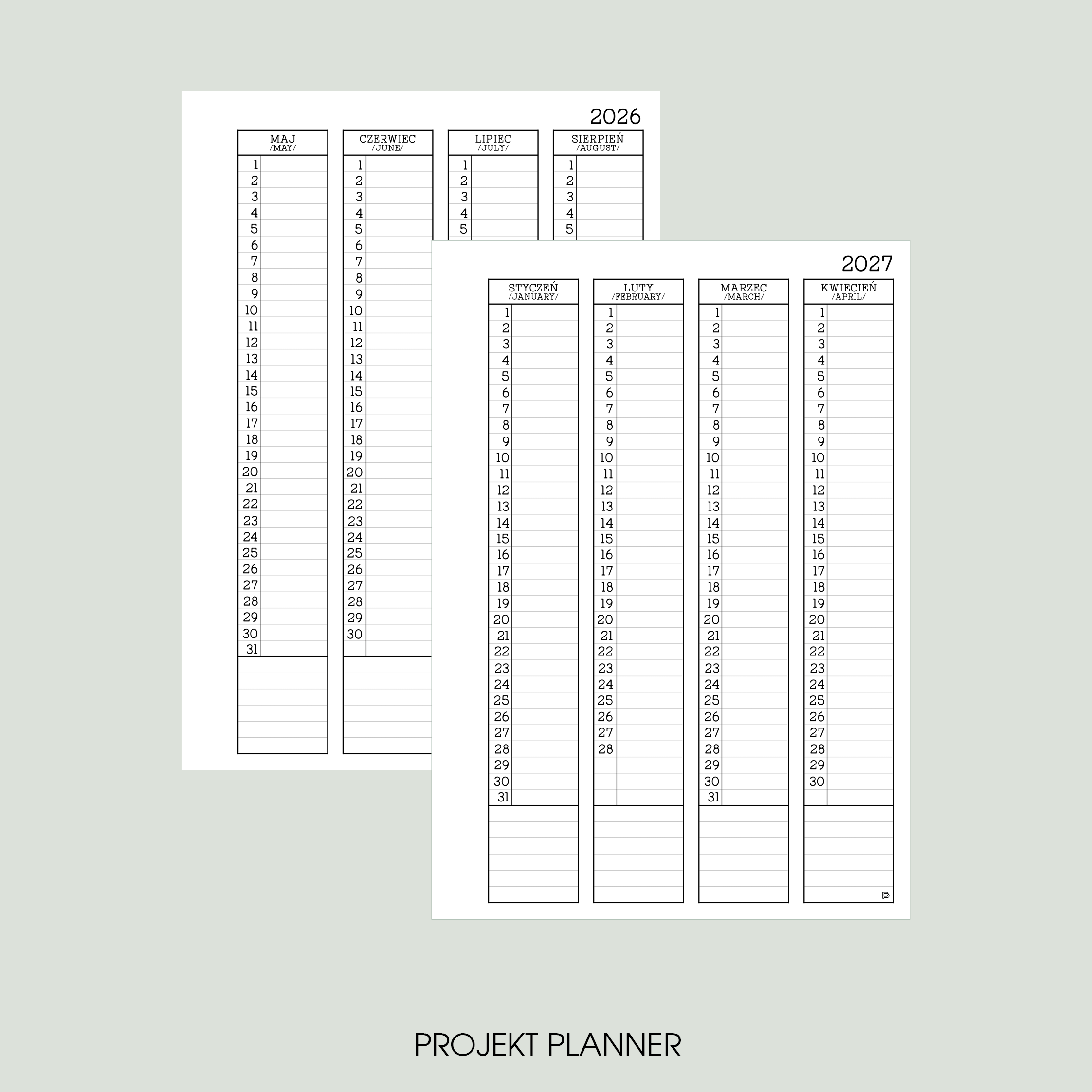 Organizer Moon A5 z kalendarzem dziennym 2026 - obrazek 9