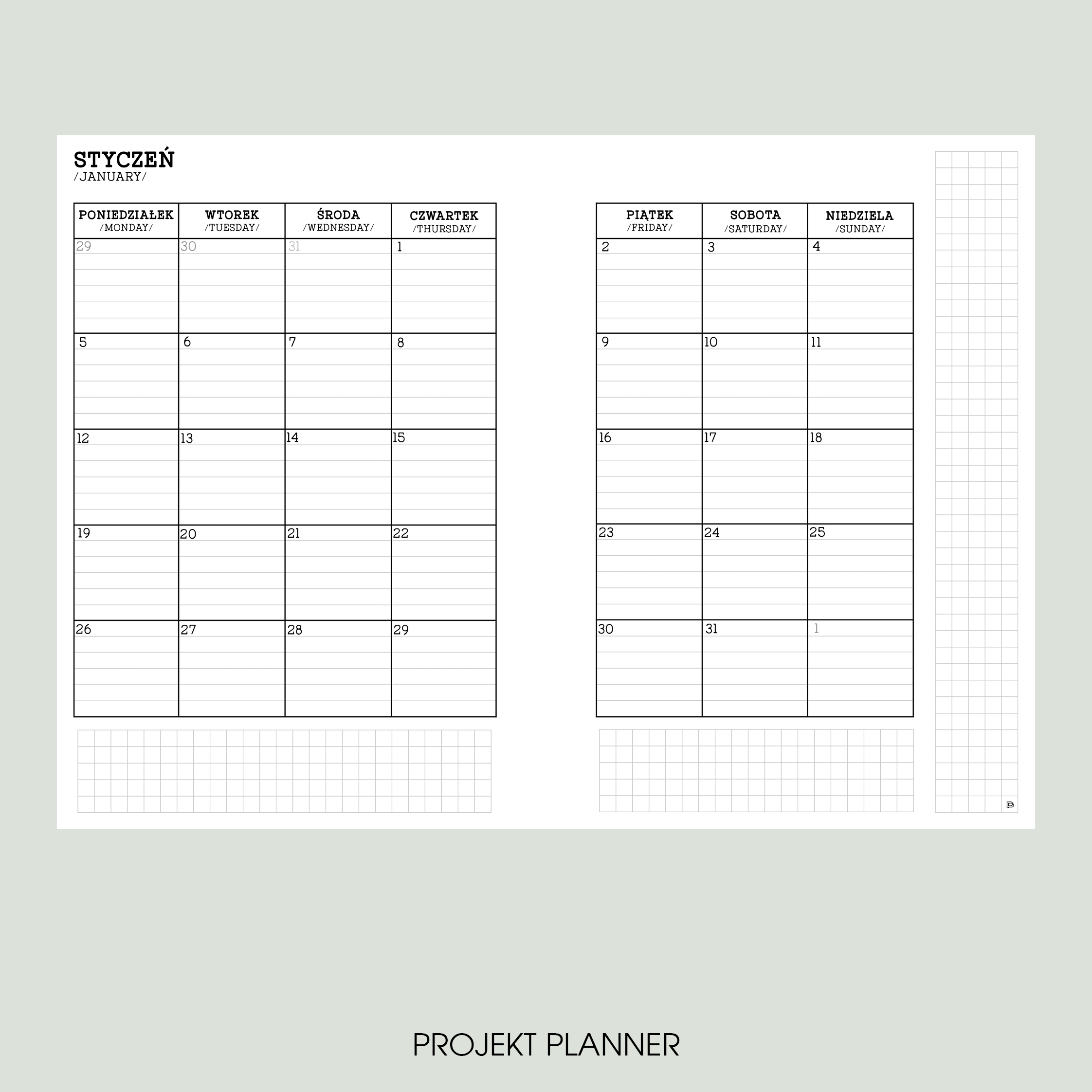Organizer Moon A5 z kalendarzem dziennym 2026 - obrazek 10